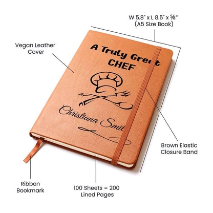 Chef Gift Personalized Journal – Unique Gift for Chef – view 4