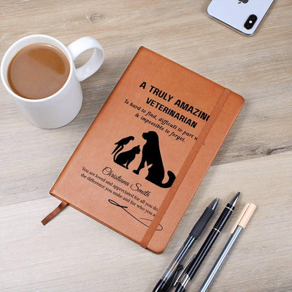 Veterinarian Gift Personalized Journal – Gift for Vet Doctor – view 6