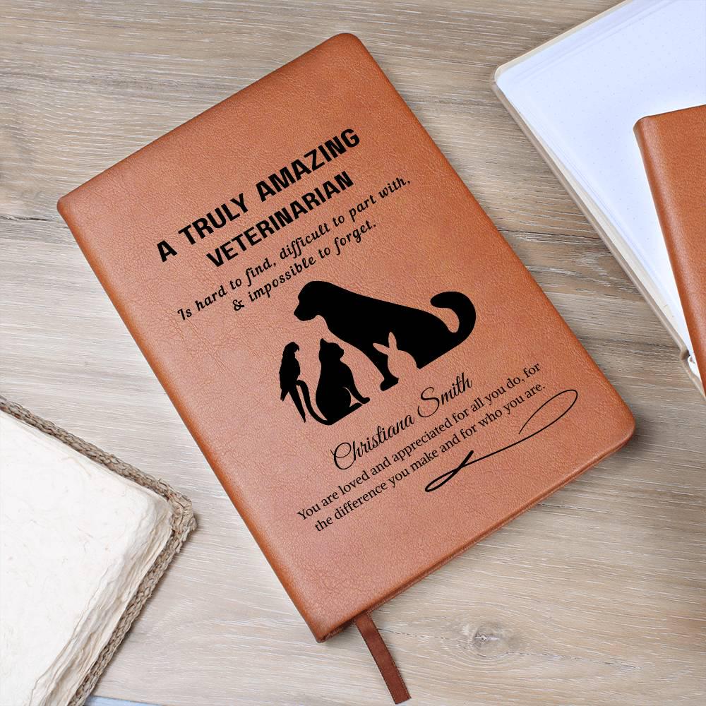 Veterinarian Gift Personalized Journal – Gift for Vet Doctor – view 9