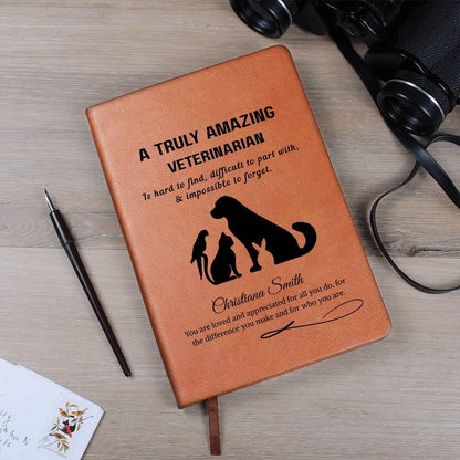 Veterinarian Gift Personalized Journal – Gift for Vet Doctor – view 8