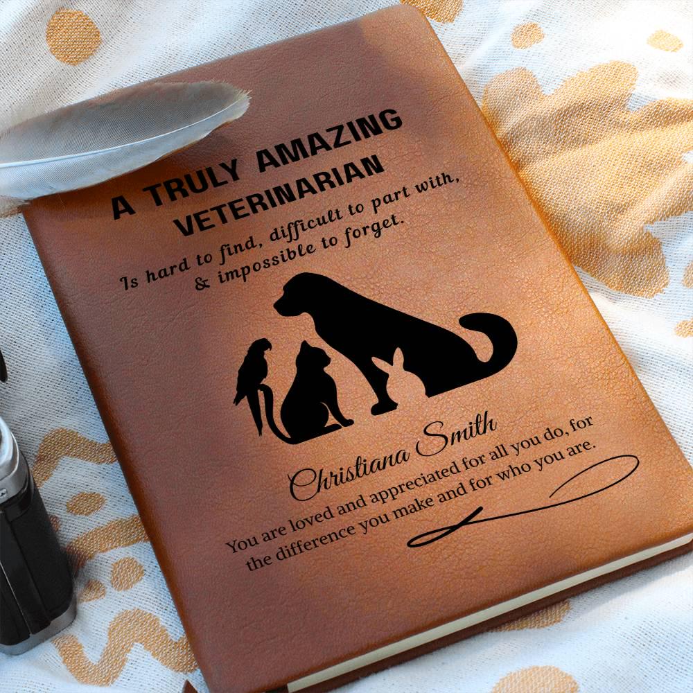 Veterinarian Gift Personalized Journal – Gift for Vet Doctor
