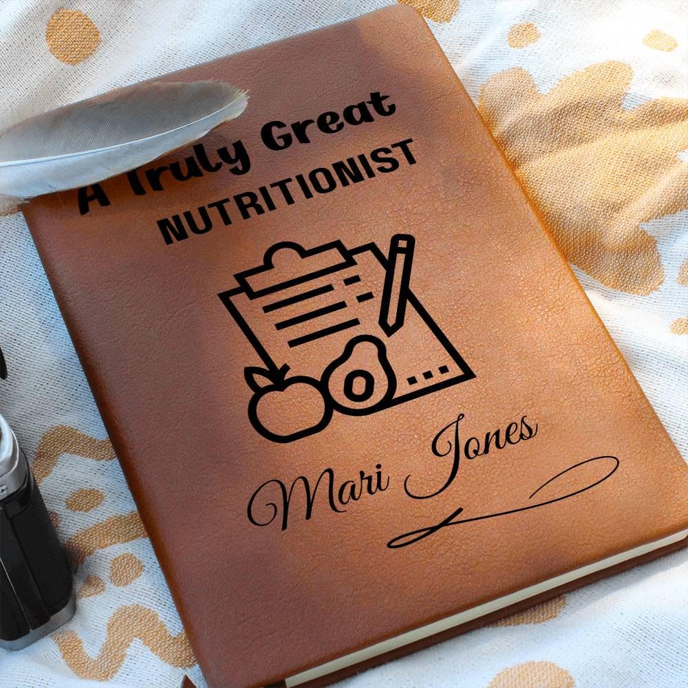 Nutritionist Gift Personalized Journal – Registered Dietitian – view 4
