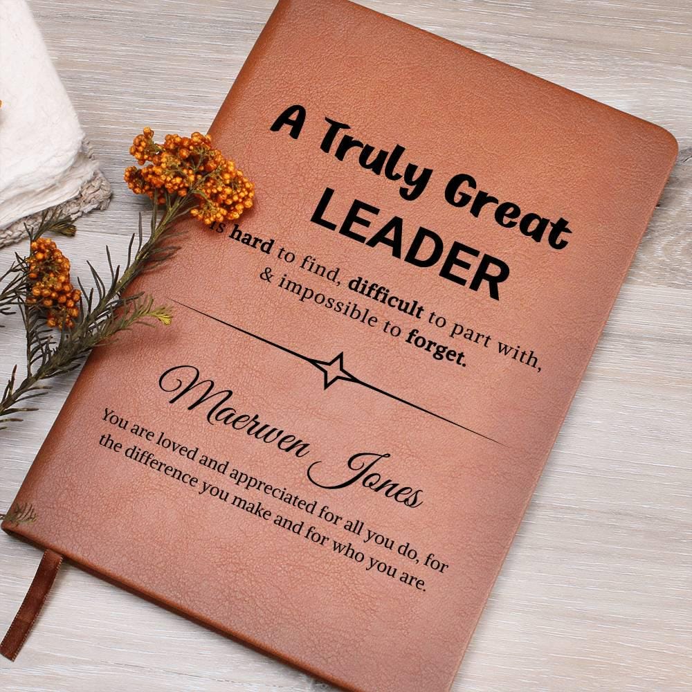 Leader Gift Personalized Journal – Gift for Coach – view 6