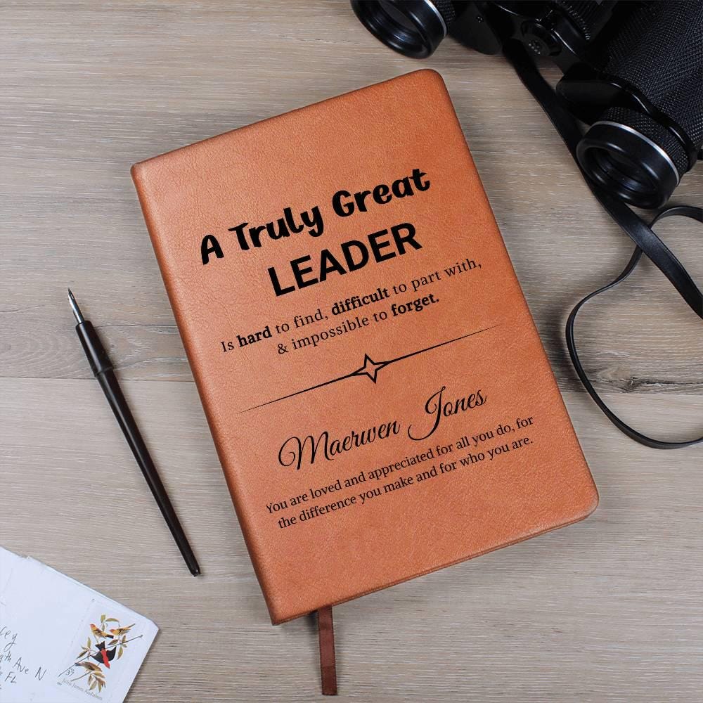 Leader Gift Personalized Journal – Gift for Coach – view 4