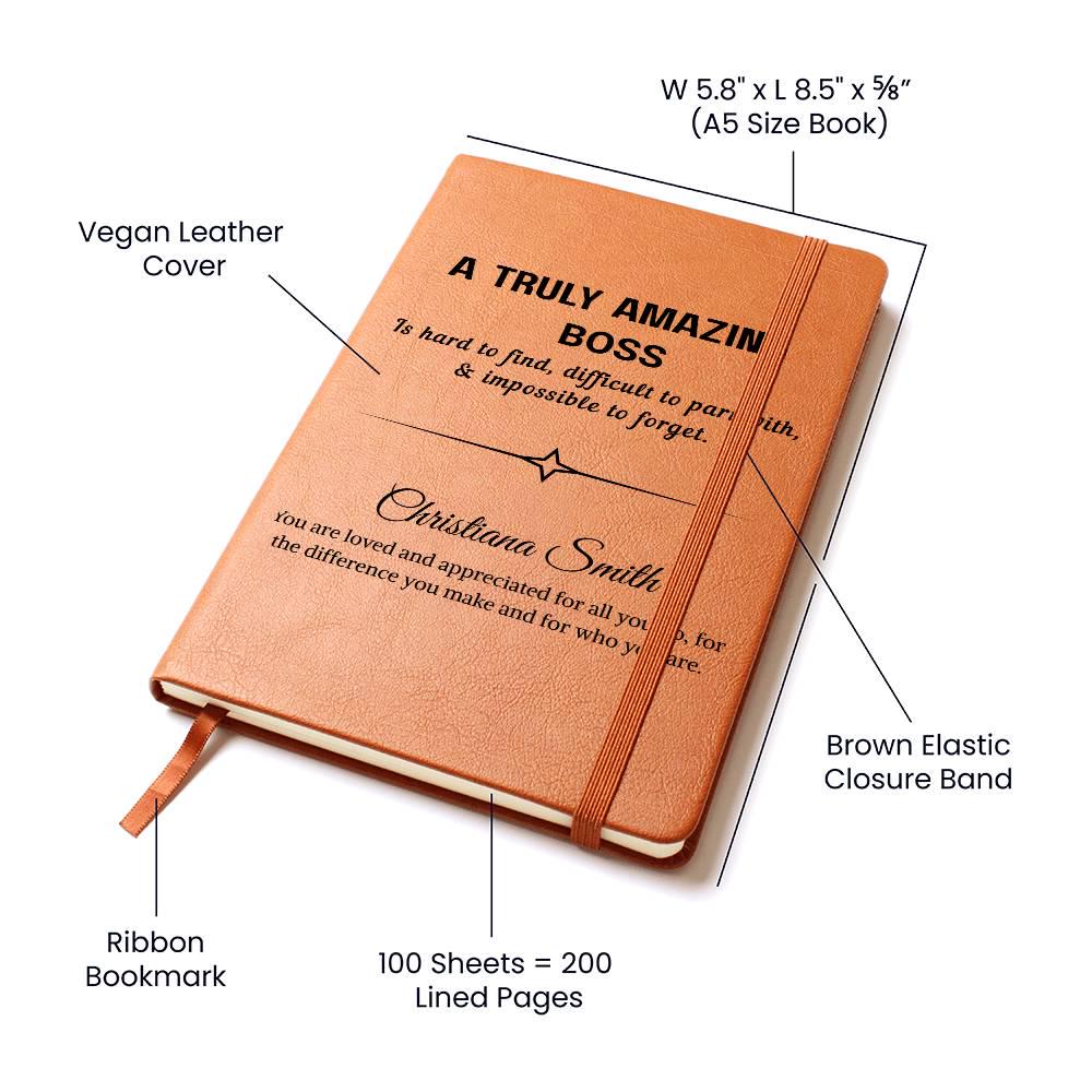 Boss Gift Personalized Journal – Gift for Boss Appreciation – view 3