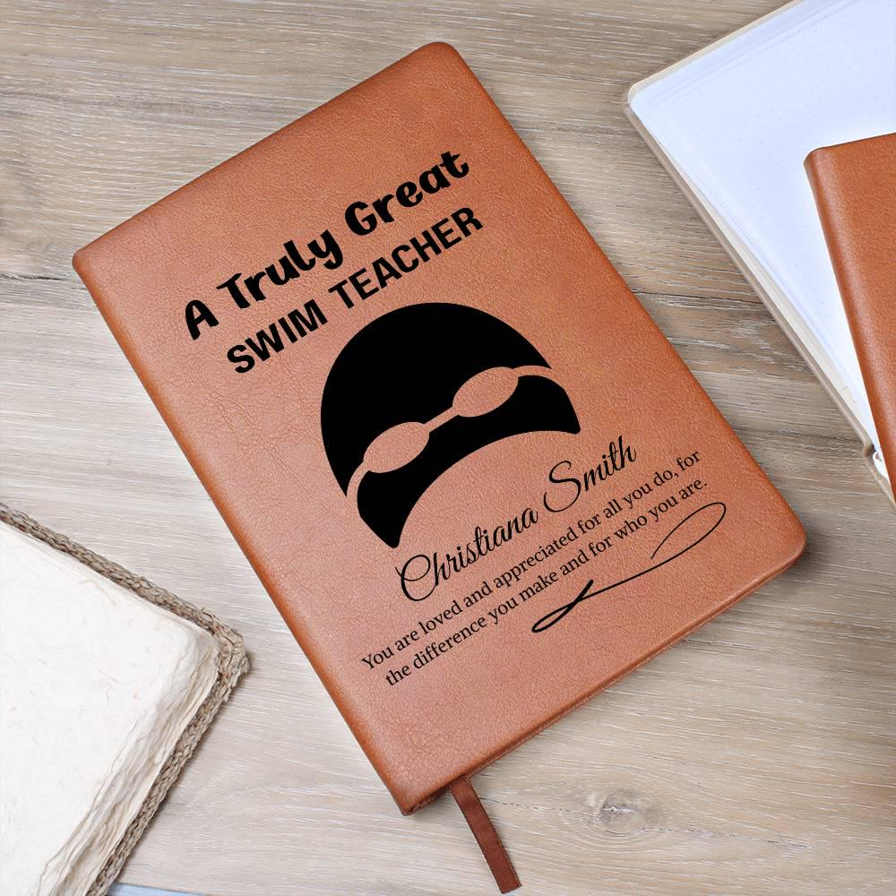 Swim Teacher Gift Personalized Journal – Gift for Swim Instructor – view 9