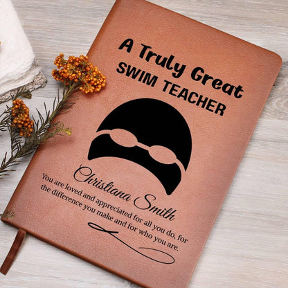 Swim Teacher Gift Personalized Journal – Gift for Swim Instructor – view 7
