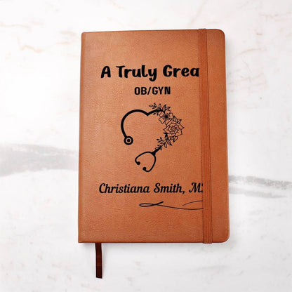 OBGYN Gift Personalized Journal – Gift for Gynecologists – view 2