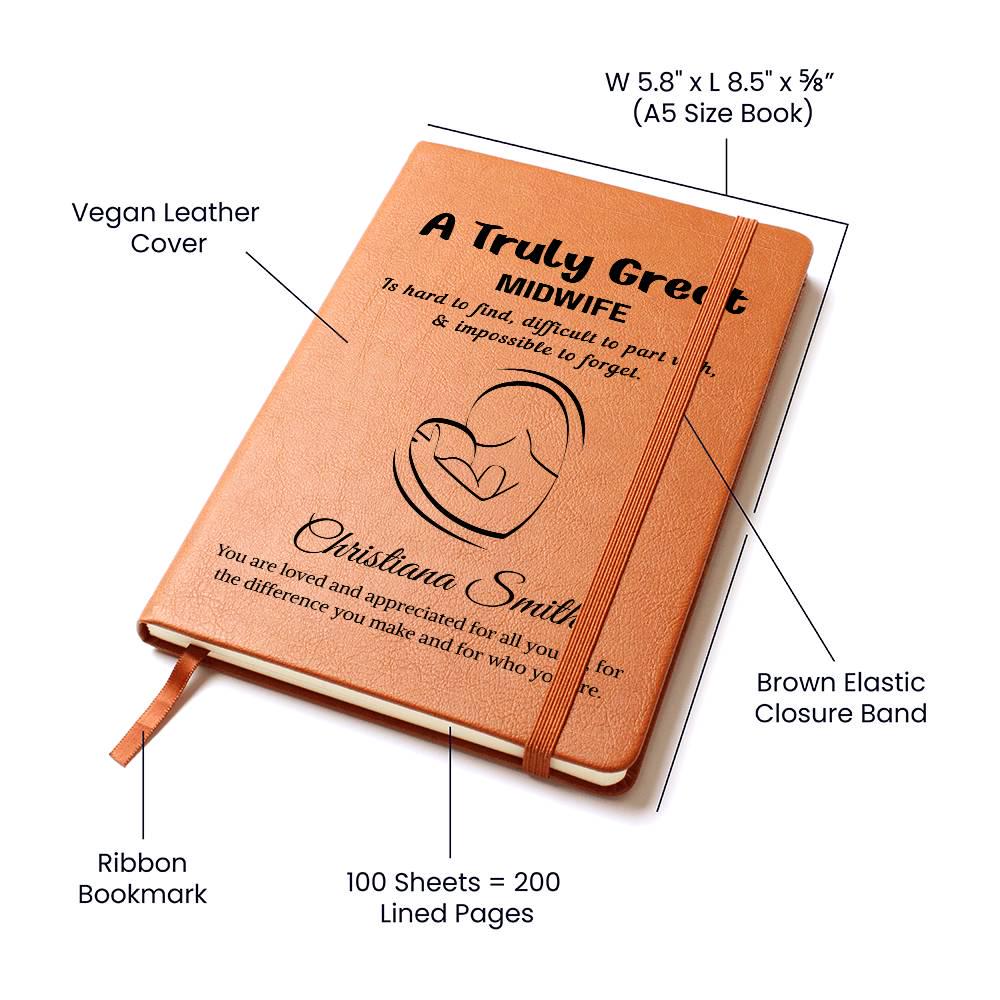Midwife Gift Personalized Journal – Gifts for New Midwife – view 3