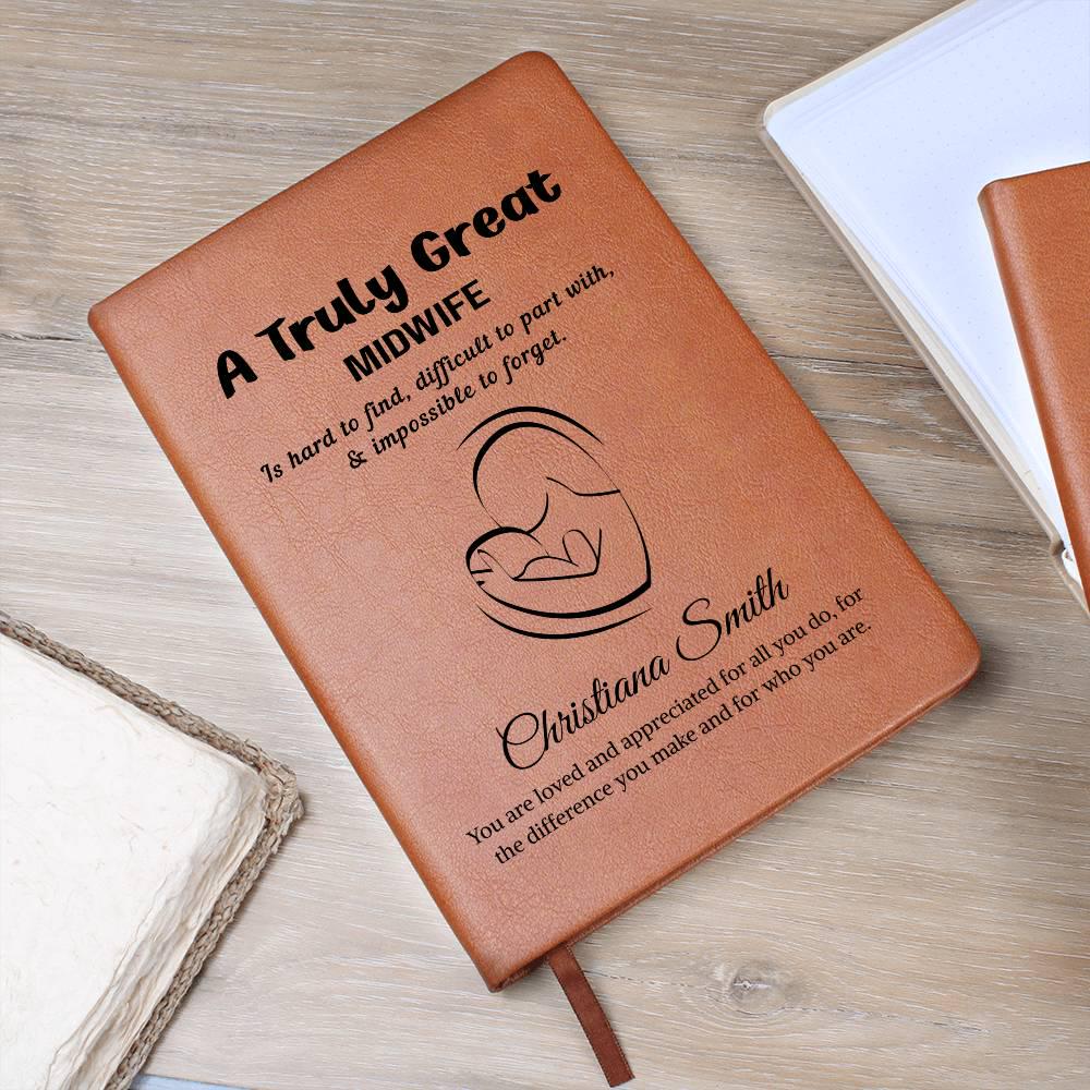 Midwife Gift Personalized Journal – Gifts for New Midwife – view 9
