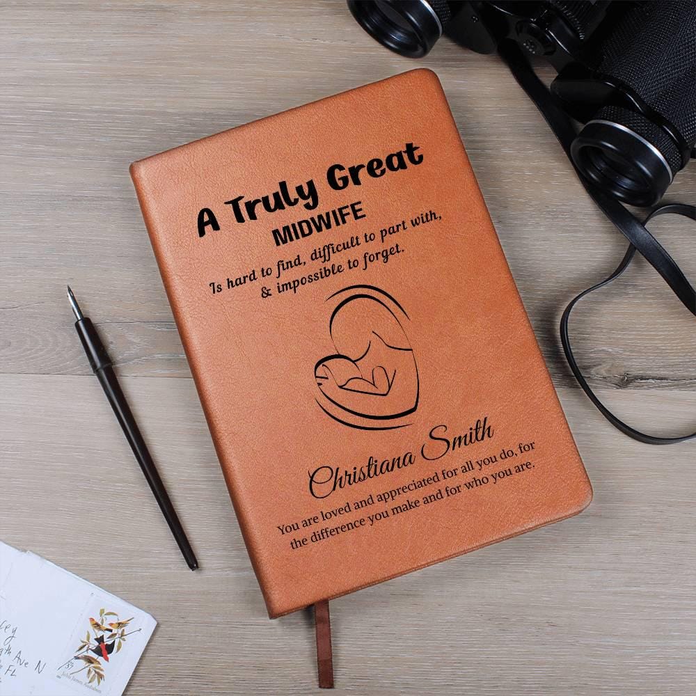 Midwife Gift Personalized Journal – Gifts for New Midwife – view 7