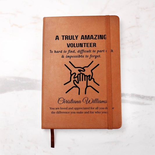 Volunteer Gift Personalized Journal – Gifts for Volunteer – view 2