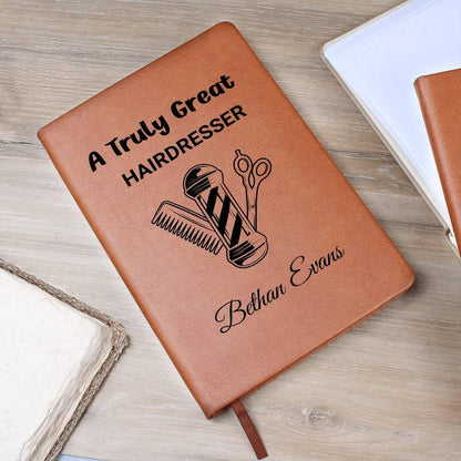 Hairdresser Gift Personalized Journal – Funny Hairdresser – view 5