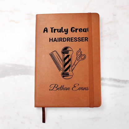 Hairdresser Gift Personalized Journal – Funny Hairdresser – view 2