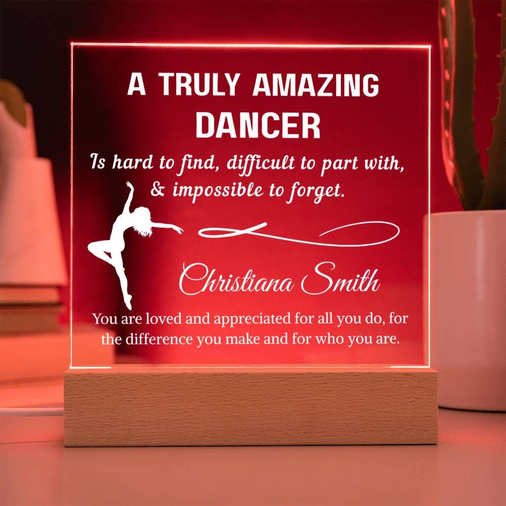 Dancer Acrylic Plaque Gift – Personalized Gift for Dancer – view 2