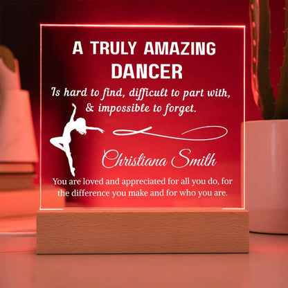 Dancer Acrylic Plaque Gift – Personalized Gift for Dancer – view 2