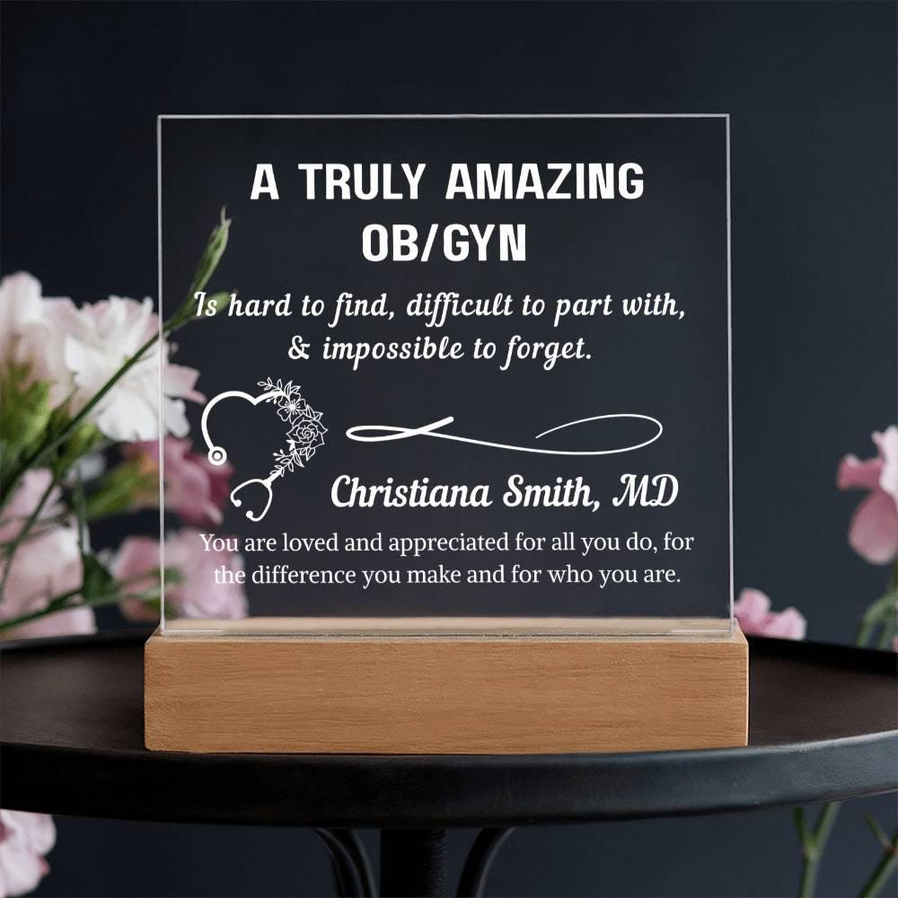 OBGYN Gift Personalized Plaque – Gift for Gynecologists – view 4