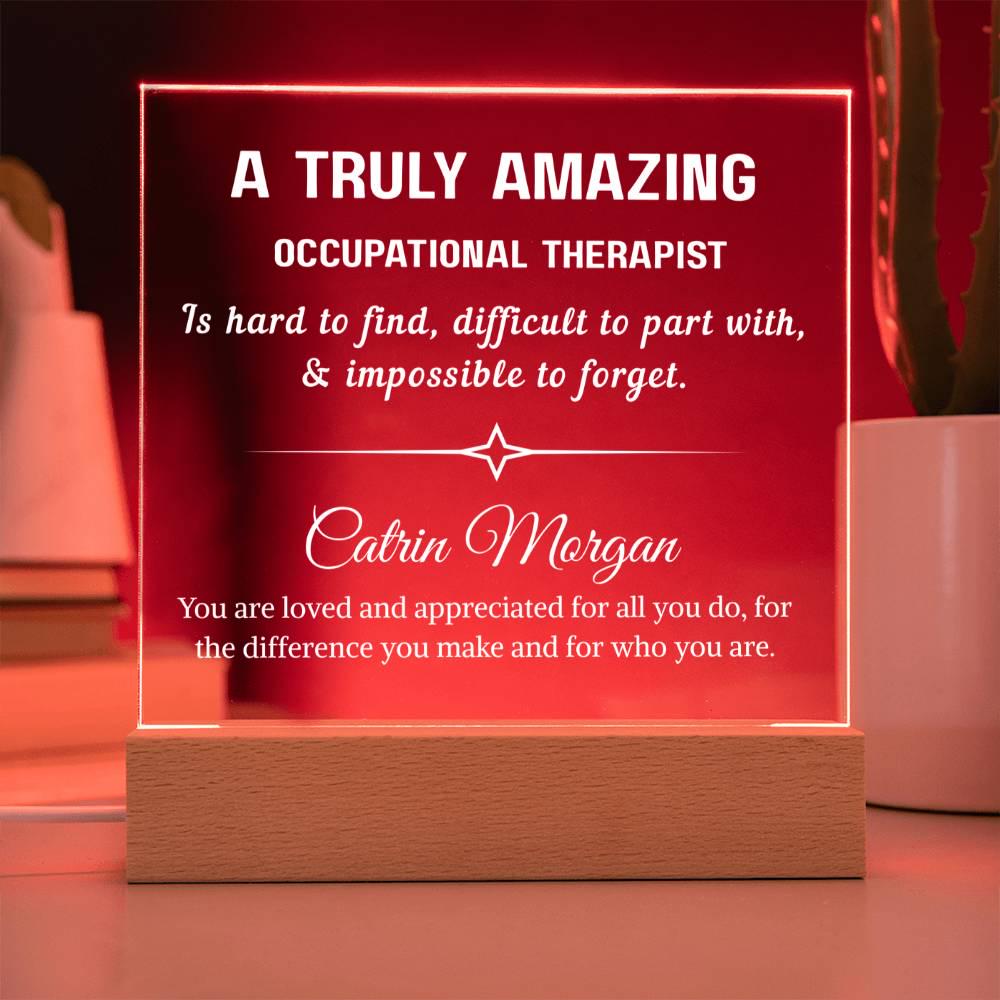 Occupational Therapist Gift Personalized Plaque – Gift for OT – view 3