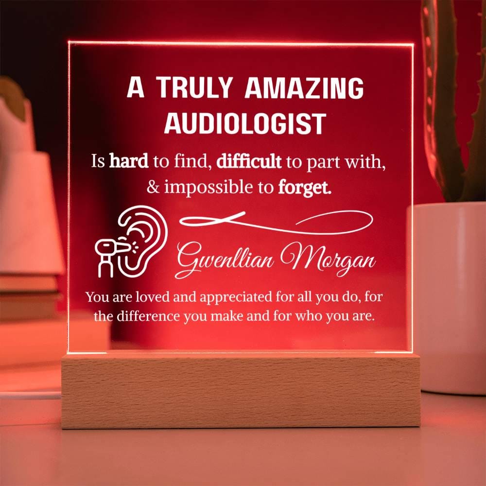 Audiologist Gift Personalized Plaque – Gift for Audiology Doctor – view 3