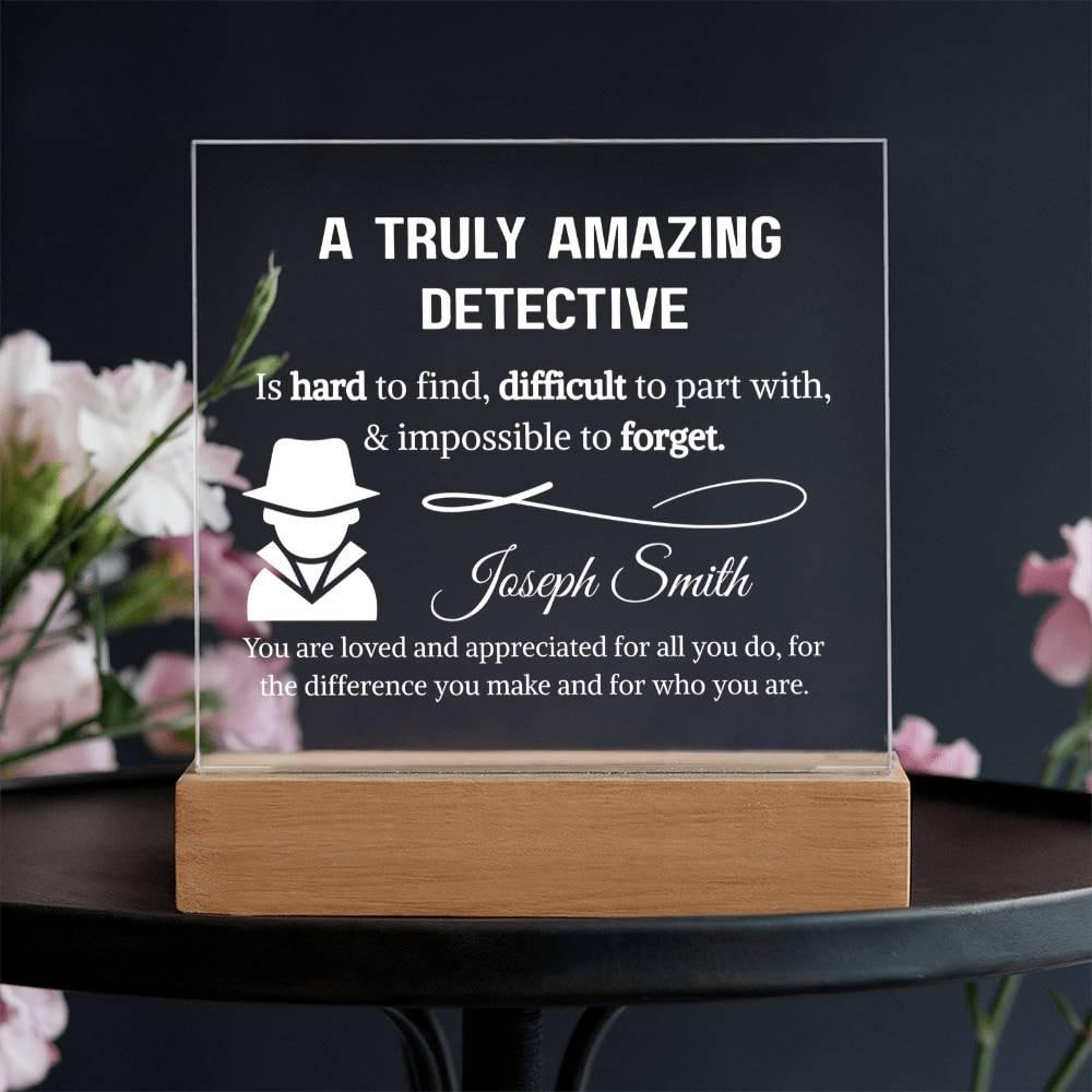 Detective Gift Personalized Plaque – Gift for Private Investigator – view 5