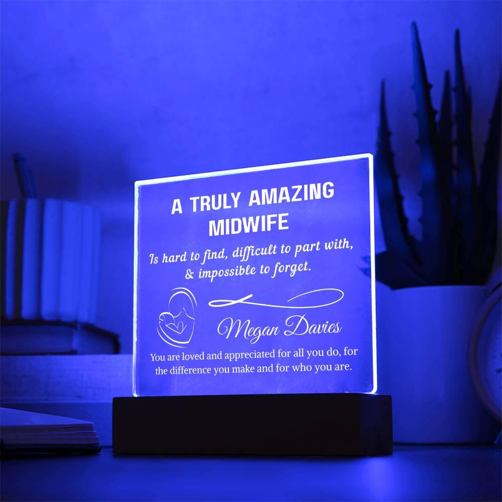 Midwife Gift Personalized Plaque – Midwife Thank You Gifts – view 10