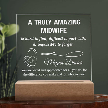 Midwife Gift Personalized Plaque – Midwife Thank You Gifts – view 9