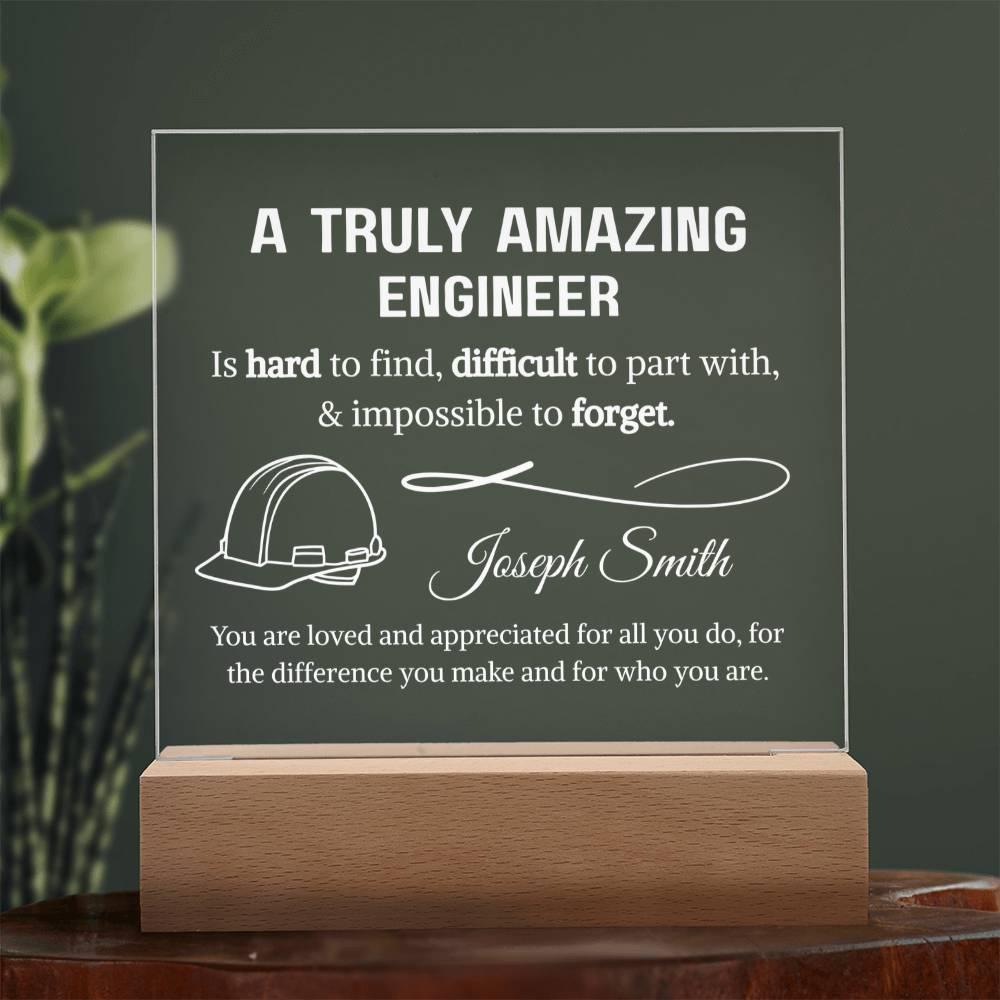 Engineer Personalized Acrylic Plaque – Gift for Mechanical – view 10