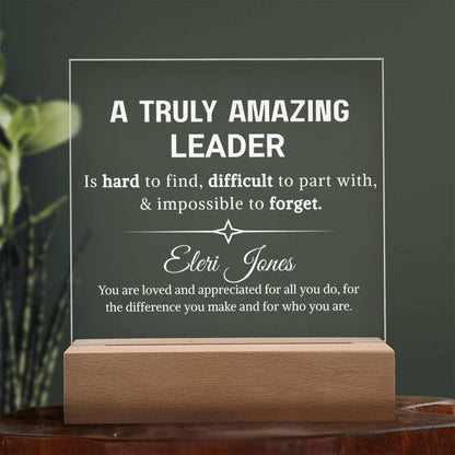 Leader Gift Personalized LED Plaque – Gift for Coach – view 8