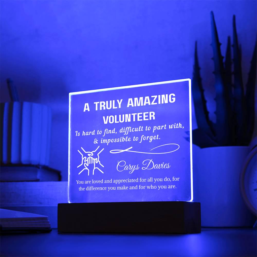 Volunteer Appreciation Personalized Acrylic Plaque – School Volunteer – view 10