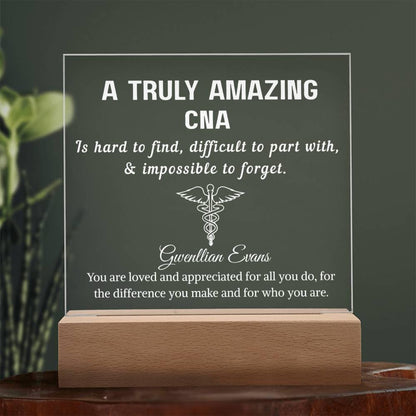 CNA Gift Personalized LED Acrylic Plaque – Gifts for CNA Nurse – view 8