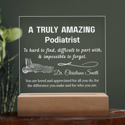 Podiatrist Gift Personalized Plaque – Gift for Foot Doctor – view 9