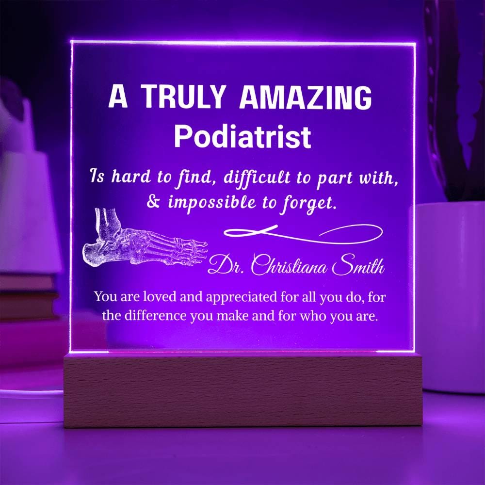Podiatrist Gift Personalized Plaque – Gift for Foot Doctor – view 4