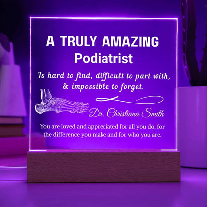 Podiatrist Gift Personalized Plaque – Gift for Foot Doctor – view 4