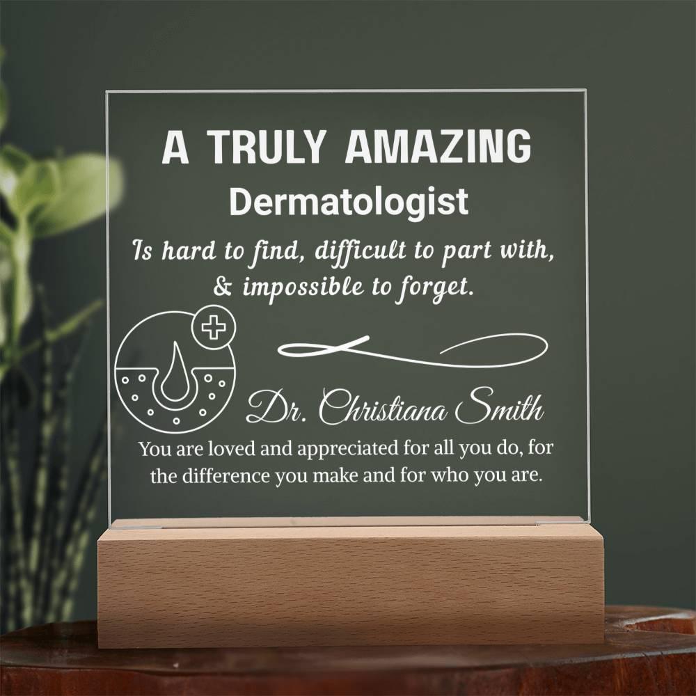 Personalized Dermatologist Gift Plaque: Acrylic Skin Doctor – view 10