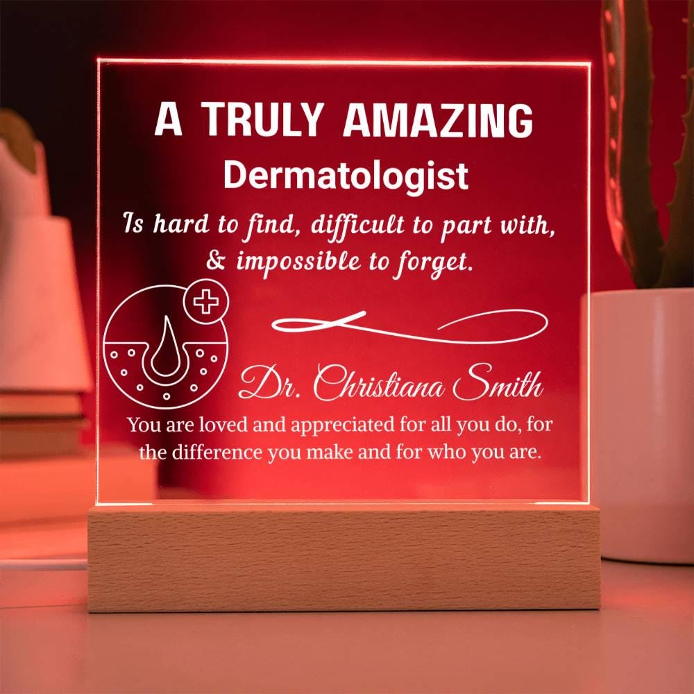 Personalized Dermatologist Gift Plaque: Acrylic Skin Doctor – view 9