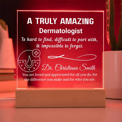 Personalized Dermatologist Gift Plaque: Acrylic Skin Doctor – view 9