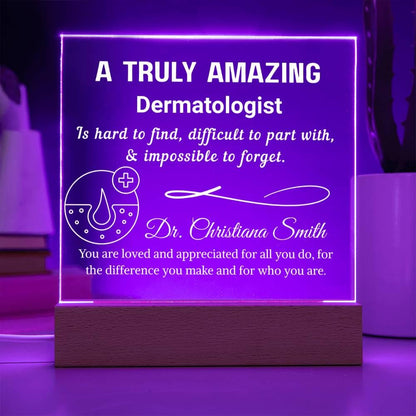Personalized Dermatologist Gift Plaque: Acrylic Skin Doctor – view 4