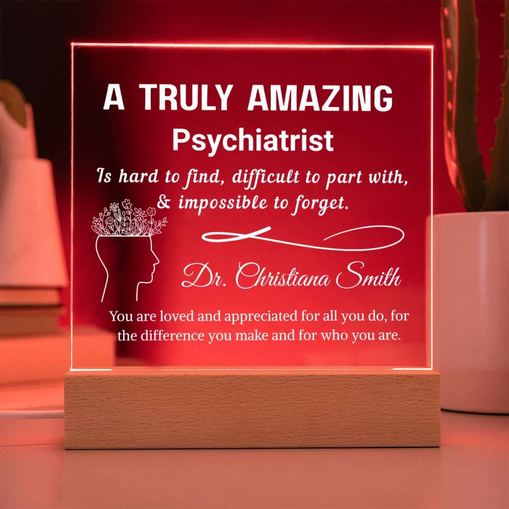 Psychiatrist Gift Personalized Plaque – Psychology Student Grad – view 5