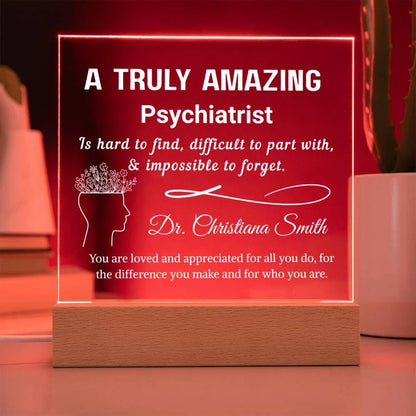 Psychiatrist Gift Personalized Plaque – Psychology Student Grad – view 5
