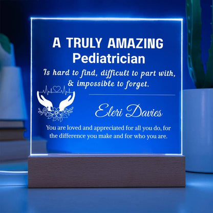 Pediatrician Gift Personalized Plaque – Gift for Baby Doctor – view 2