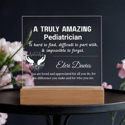 Pediatrician Gift Personalized Plaque – Gift for Baby Doctor – view 3