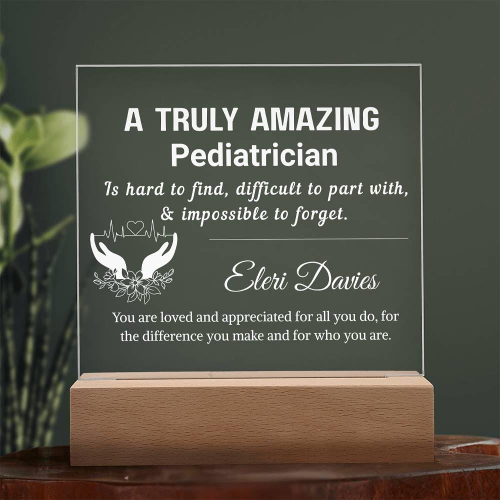 Pediatrician Gift Personalized Plaque – Gift for Baby Doctor – view 9