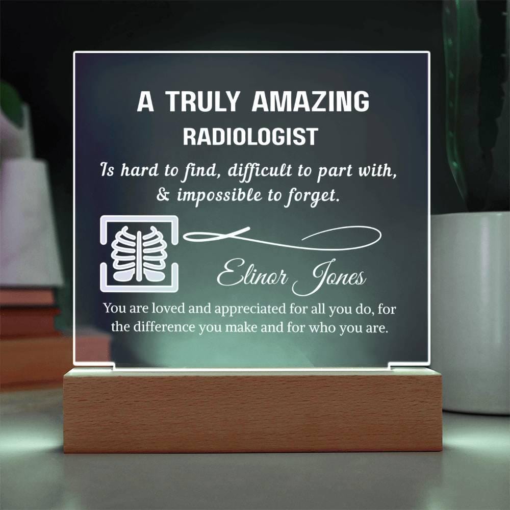 Radiologist Personalized Acrylic Plaque – Radiology Gifts