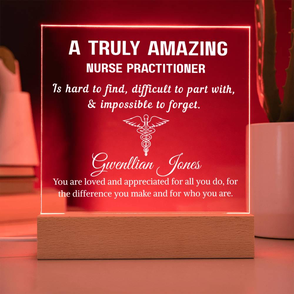 Nurse Practitioner Gift Personalized Plaque – New NP Gifts – view 7
