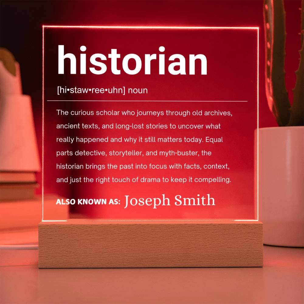 Historian Gift Personalized LED Acrylic Plaque – view 4