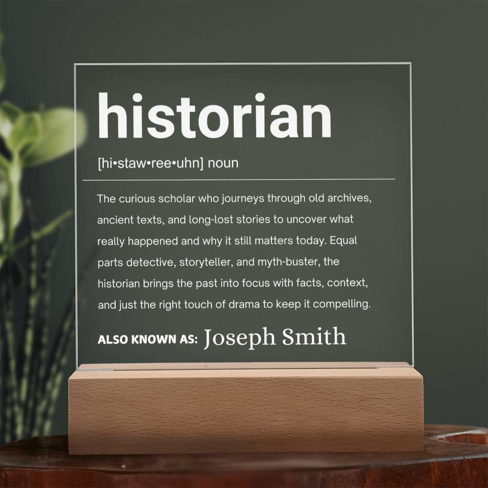 Historian Gift Personalized LED Acrylic Plaque – view 8
