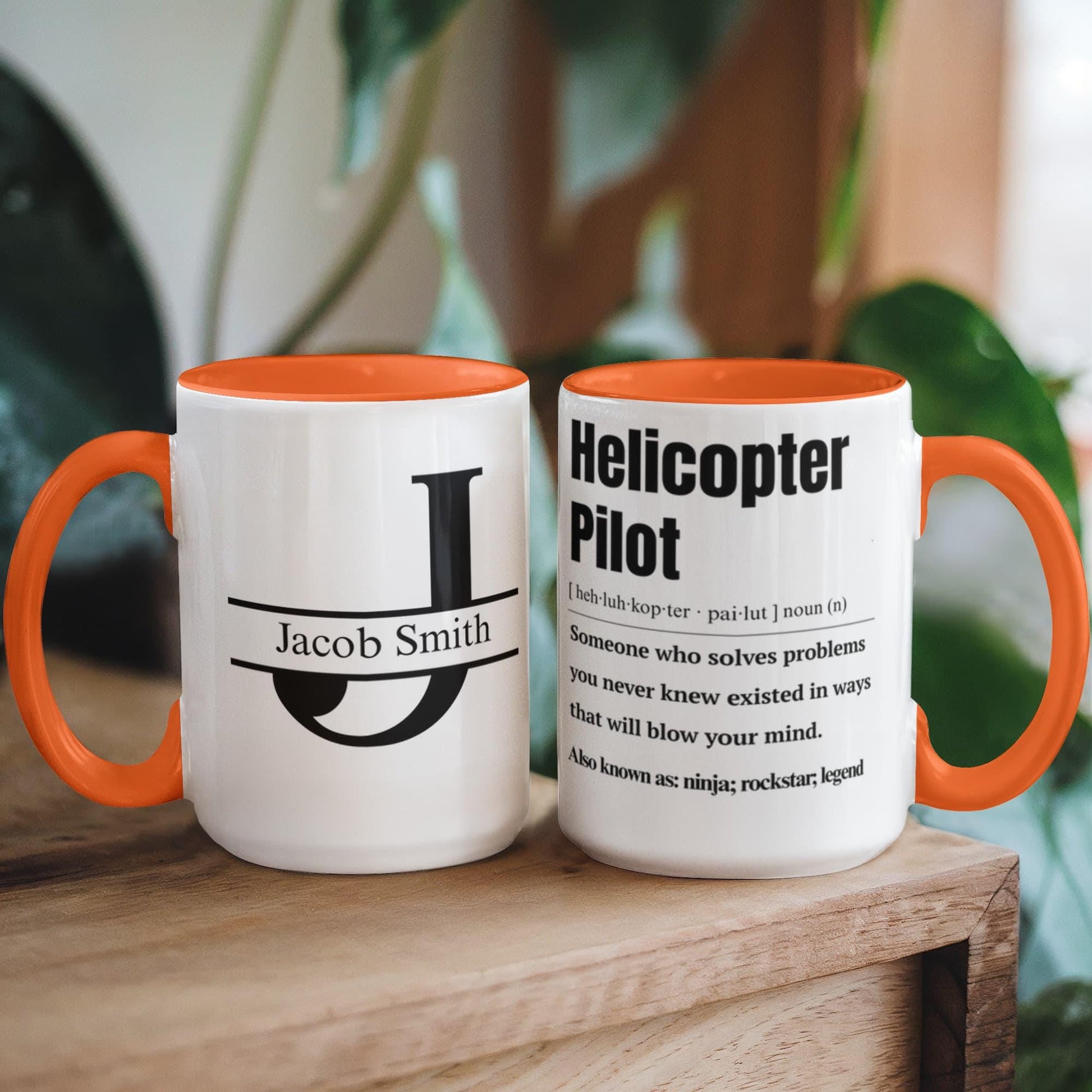 Helicopter Pilot Personalized Mug – Funny Helicopter Pilot Gift Idea – view 8