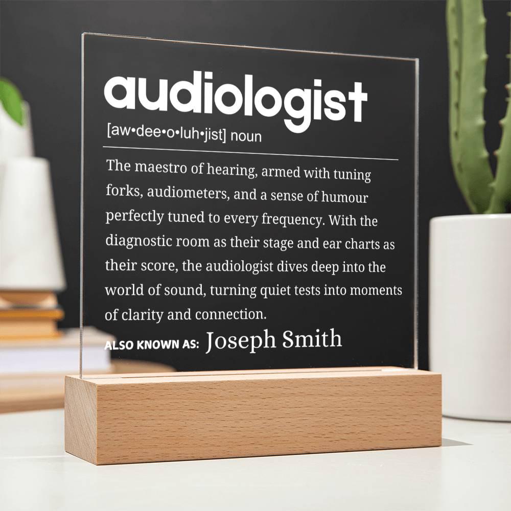 Audiologist Gift Personalized LED Acrylic Plaque – Ear Doctor Gifts – view 2