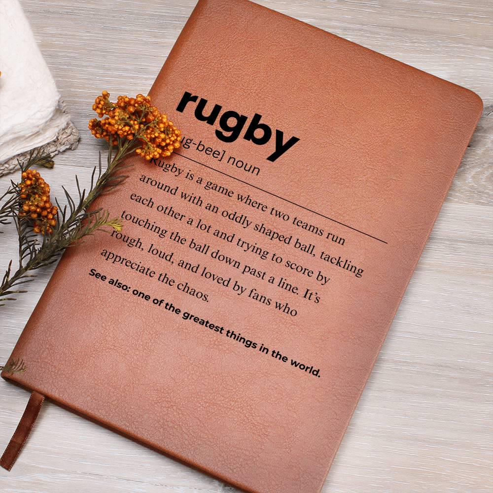 Rugby Definition Personalized Journal – Gift for Rugby Player – view 6