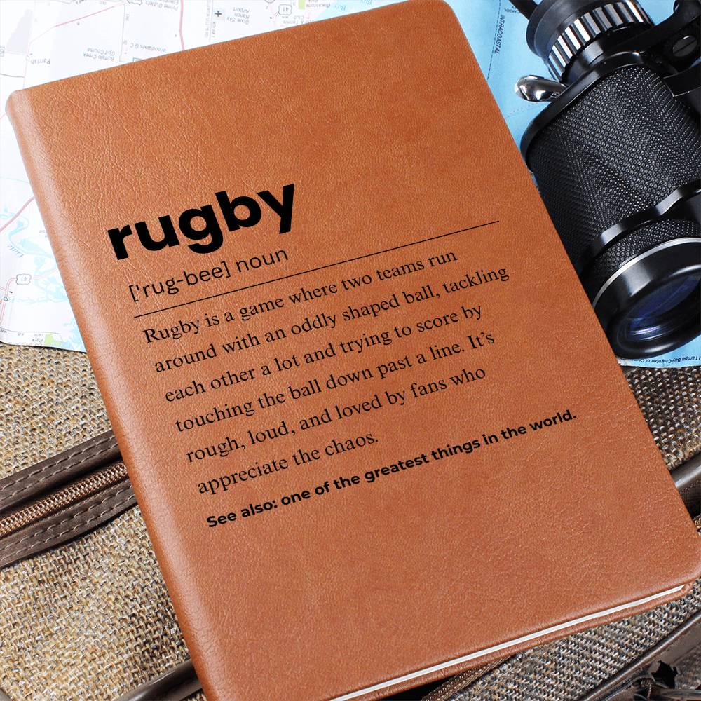 Rugby Definition Personalized Journal – Gift for Rugby Player – view 5